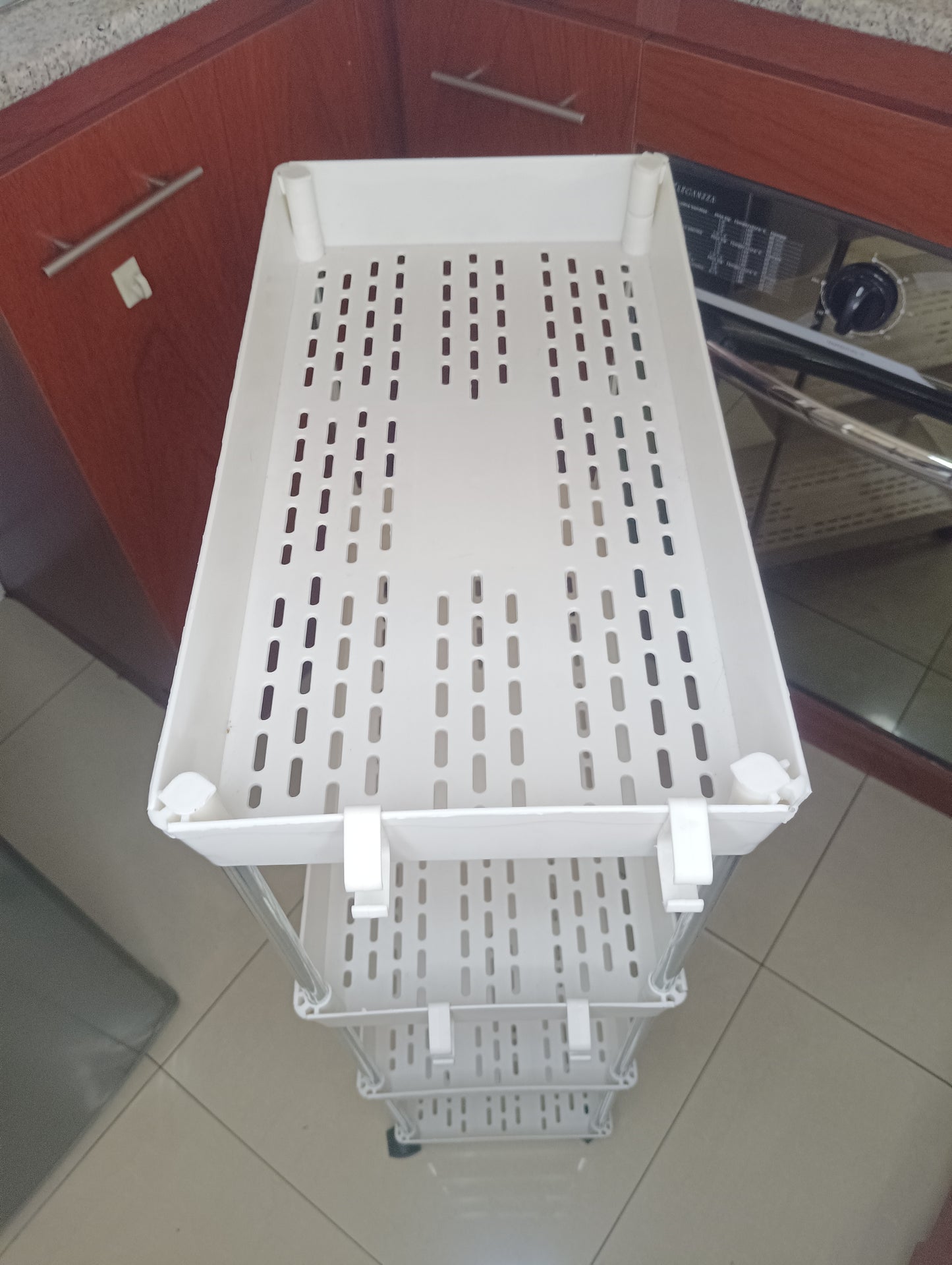 Moons™ Space Saver: Carrito Organizador Multiuso Slim de 4 Niveles (Cocina, Baño, Logia)