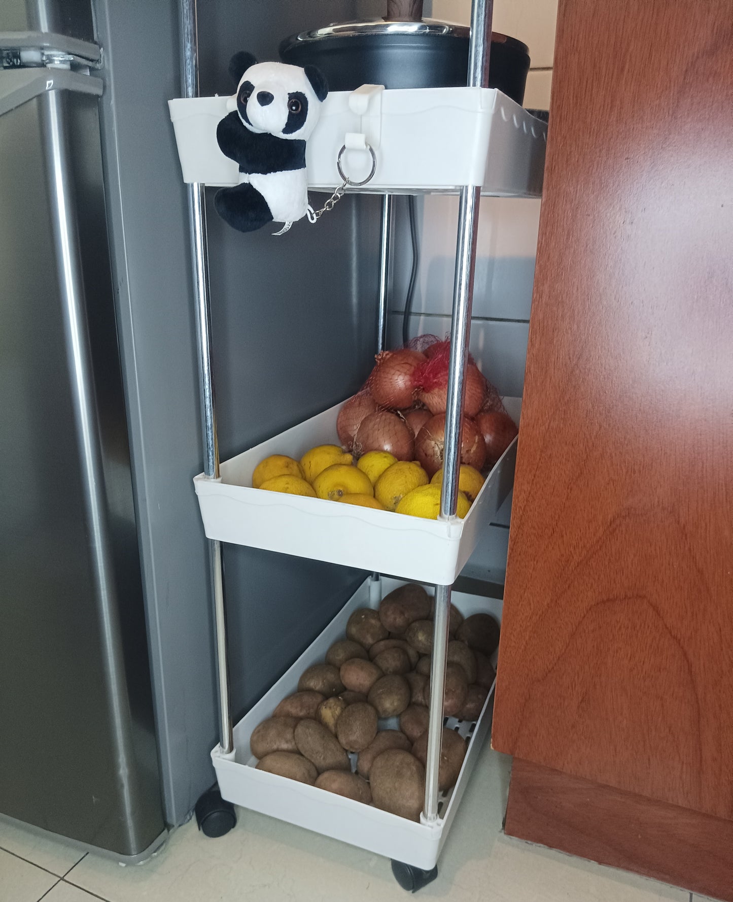 Moons™ Space Saver: Carrito Organizador Multiuso Slim de 4 Niveles (Cocina, Baño, Logia)