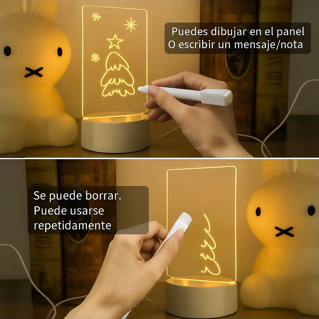 Lámpara de Intención: Tu Tablero de Enfoque y Mensajes Especiales